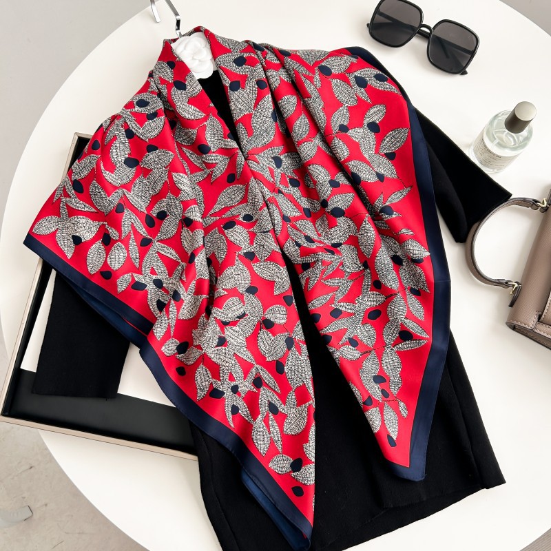 Ascot Neck Scarf - Kwadratowa apaszka 90 cm, wysokiej jakości