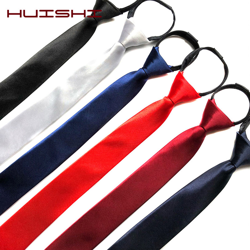 Skinny Tie Men - HUISHI męski krawat na zamek błyskawiczny