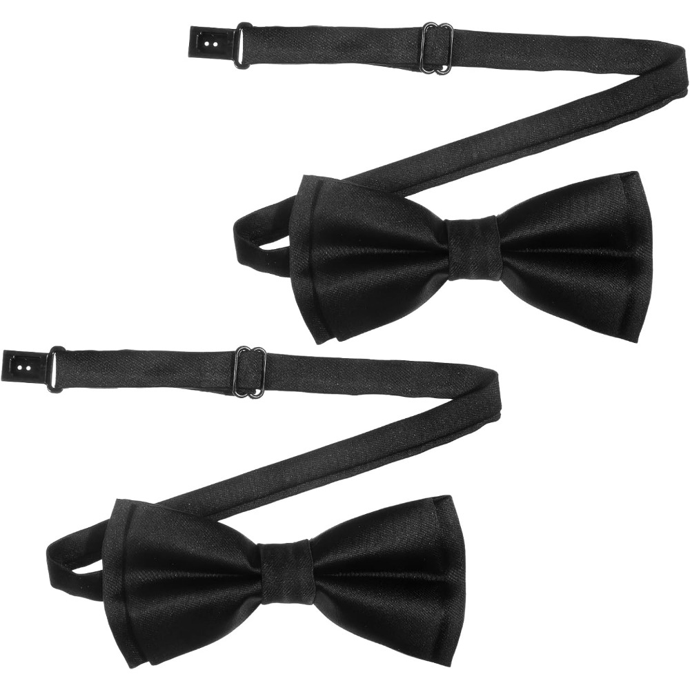 Bow Tie Pre Tied - Męskie muchy na szyję, zestaw 2