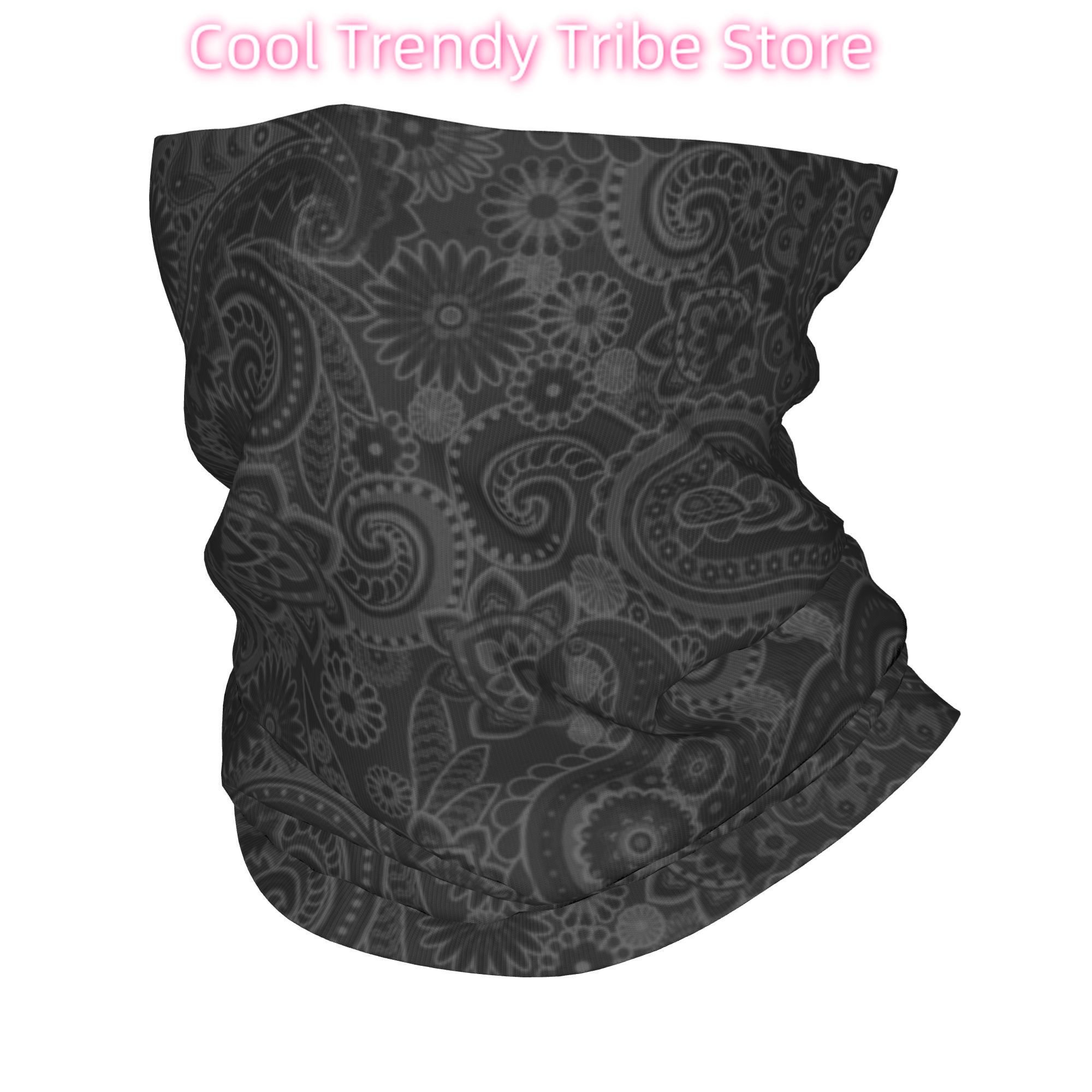 Neck Warmer Tube - Chusta wielofunkcyjna paisley chicano, zimowa opaska