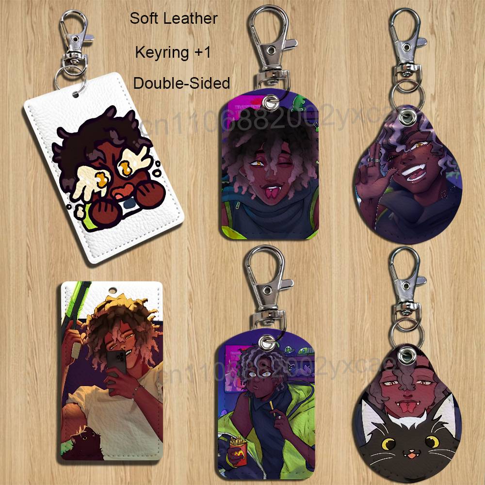 Lanyard Badge Holder - M-Micah Yujin GAME ERROR 143 Skórzany