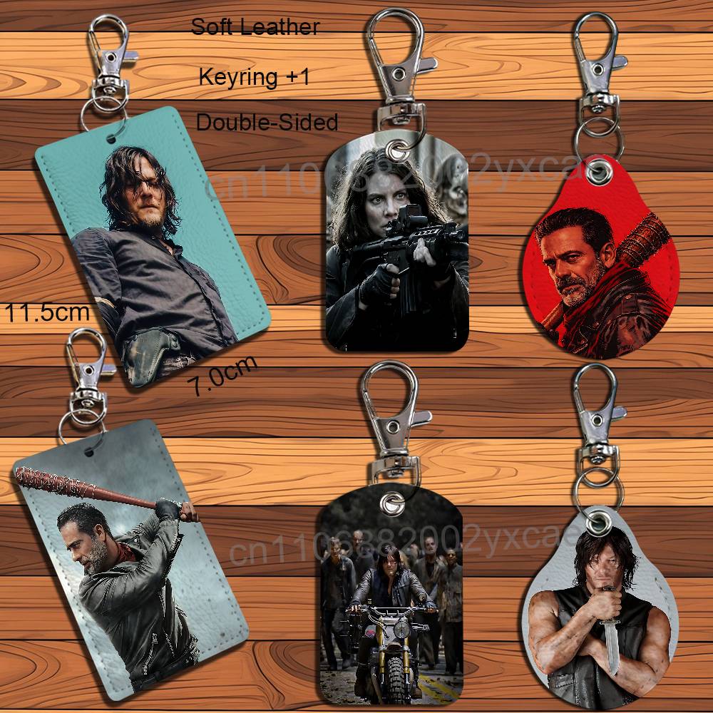 Lanyard Badge Holder - Skórzany brelok do kluczy z motywem