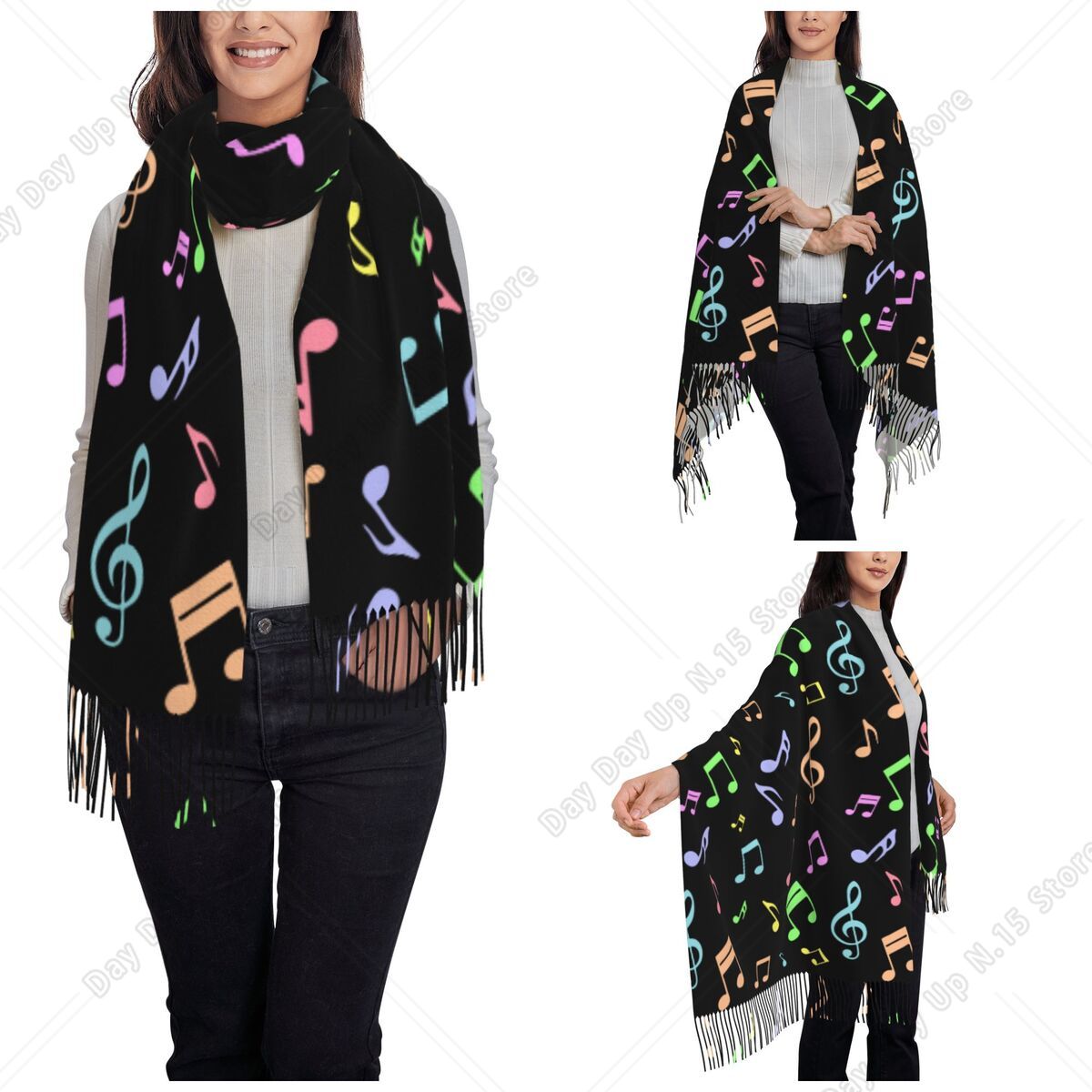 Uroczy i kolorowy szal z motyw – Pashmina Wrap Large recenzja i cena