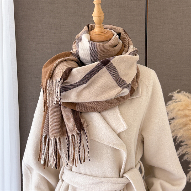 Damski szal w szkocką kratę z  – Pashmina Wrap Large recenzja i cena