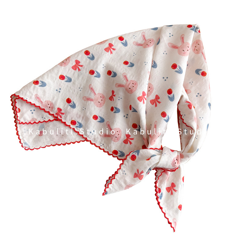 Kwadratowa chusta z bawełny i  – Ascot Neck Scarf recenzja i cena