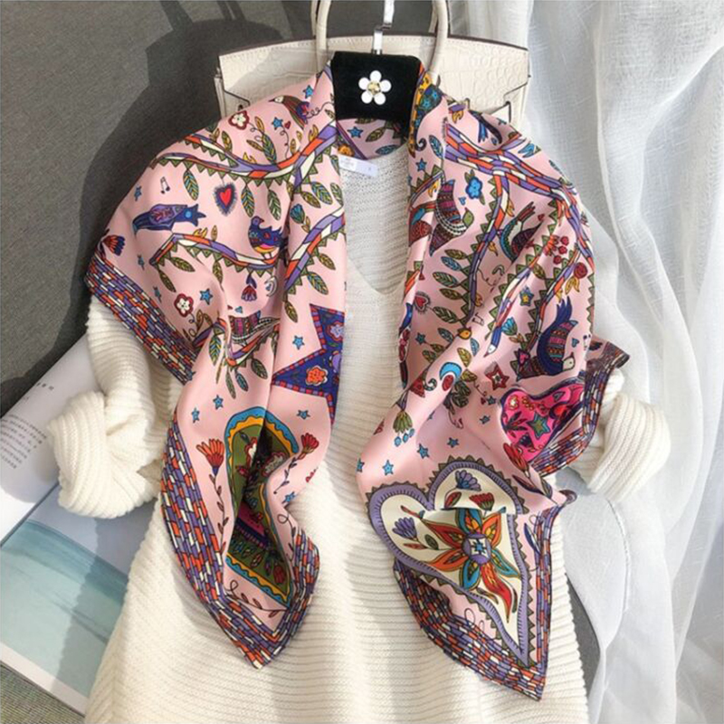 2024 90*90cm Square Scarf Twil – Bandana Cotton recenzja i cena