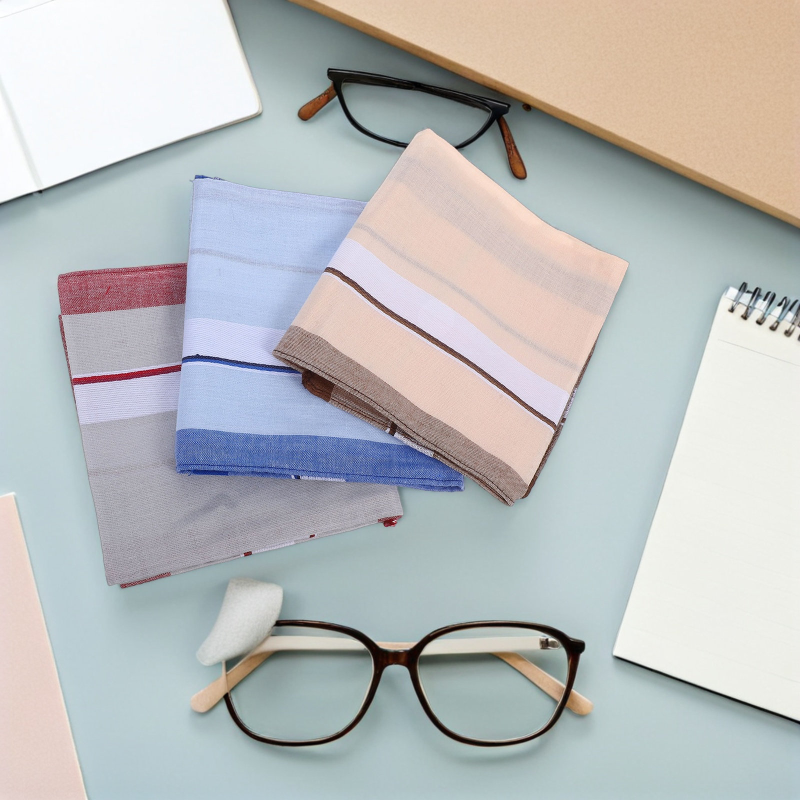 12 szt. męskich chusteczek baw – Handkerchief Cotton Men recenzja i cena