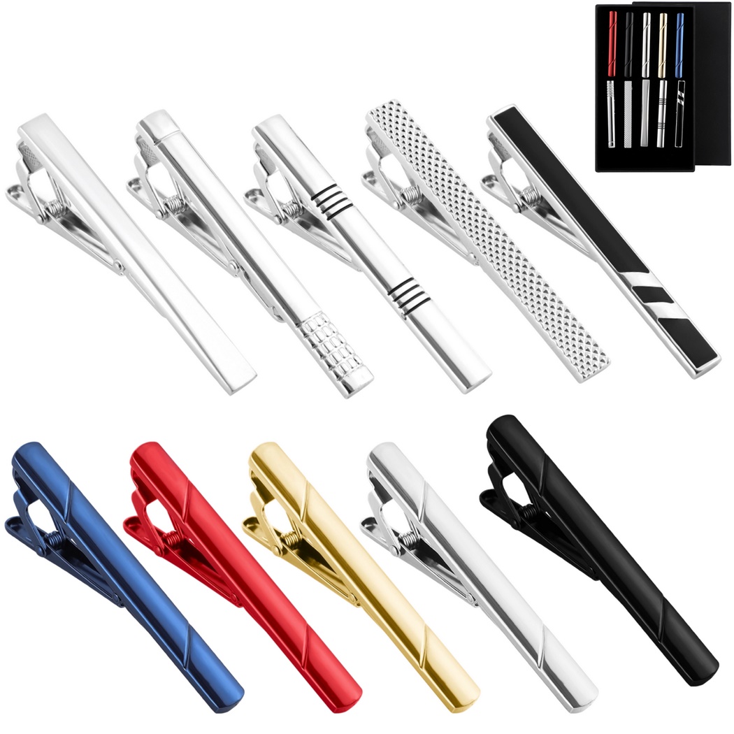 10 szt. spinek do krawata, zes – Tie Bar Set Gift recenzja i cena