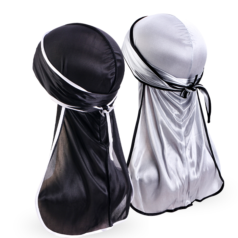 2PCS/LOT Unisex Men Satin Dura – Bandana Doo Rag recenzja i cena