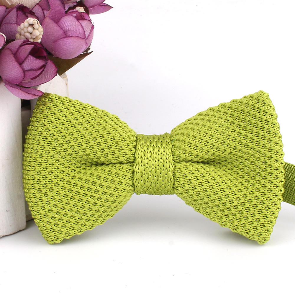 Nowi mężczyźni solidna dzianin – Bow Tie Pre Tied recenzja i cena