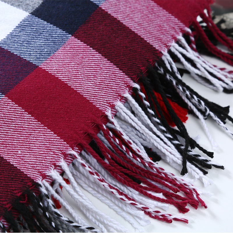 Zimowy szalik męski w kratę sz – Muffler Men Wool recenzja i cena