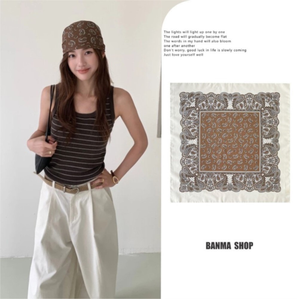 Chusta kwadratowa w stylu retr – Bandana Cotton recenzja i cena