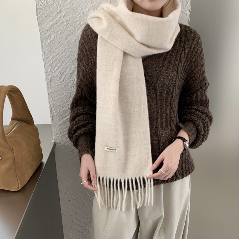 Koreański Styl Elegancki Szal  – Muffler Men Wool recenzja i cena