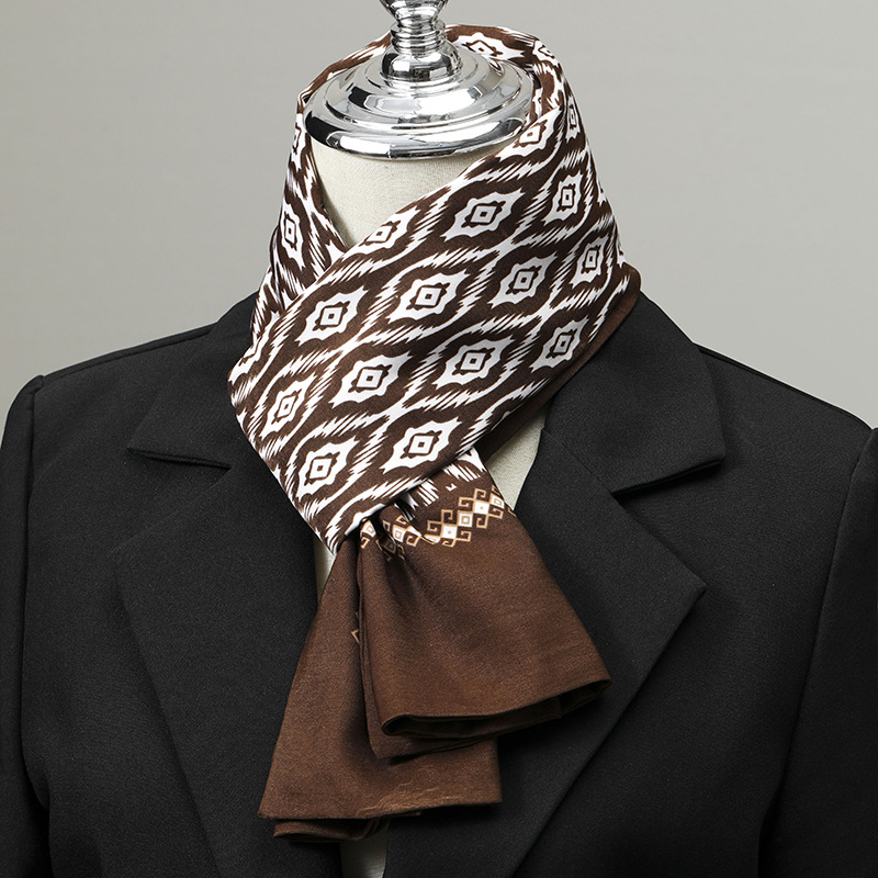 Męski szalik imitujący jedwab, – Silk Neck Scarf recenzja i cena