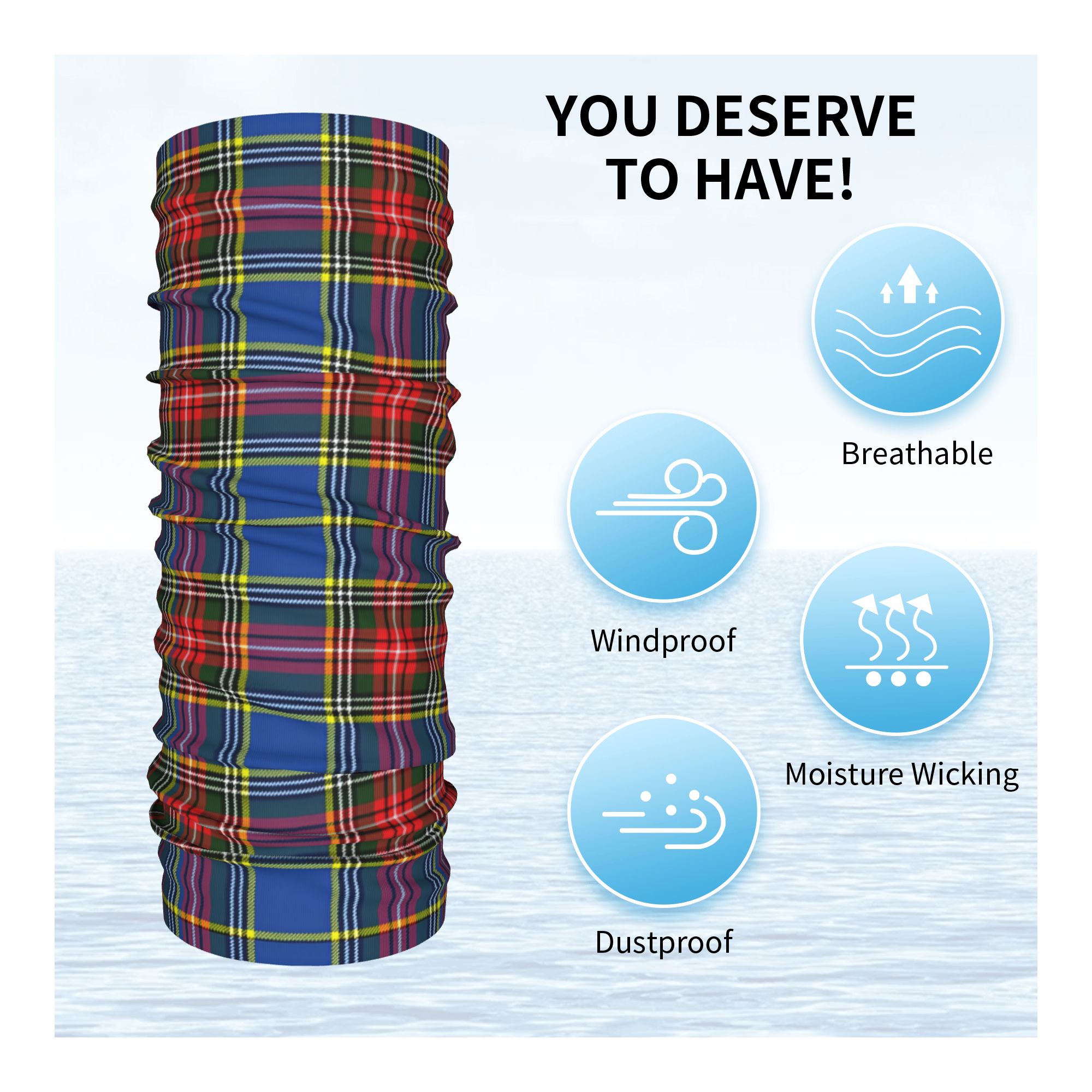 Opaska na głowę z wzorem tarta – Neck Warmer Tube recenzja i cena