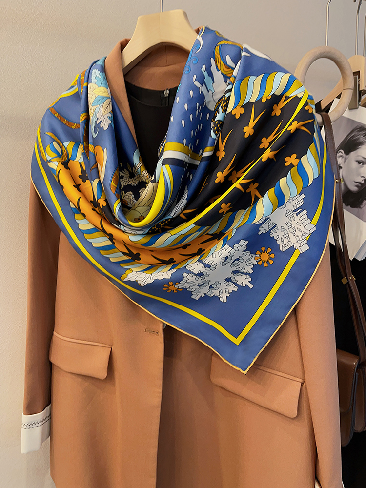 135CM 135CM jedwab duże chusty – Scarf Silk Square recenzja i cena